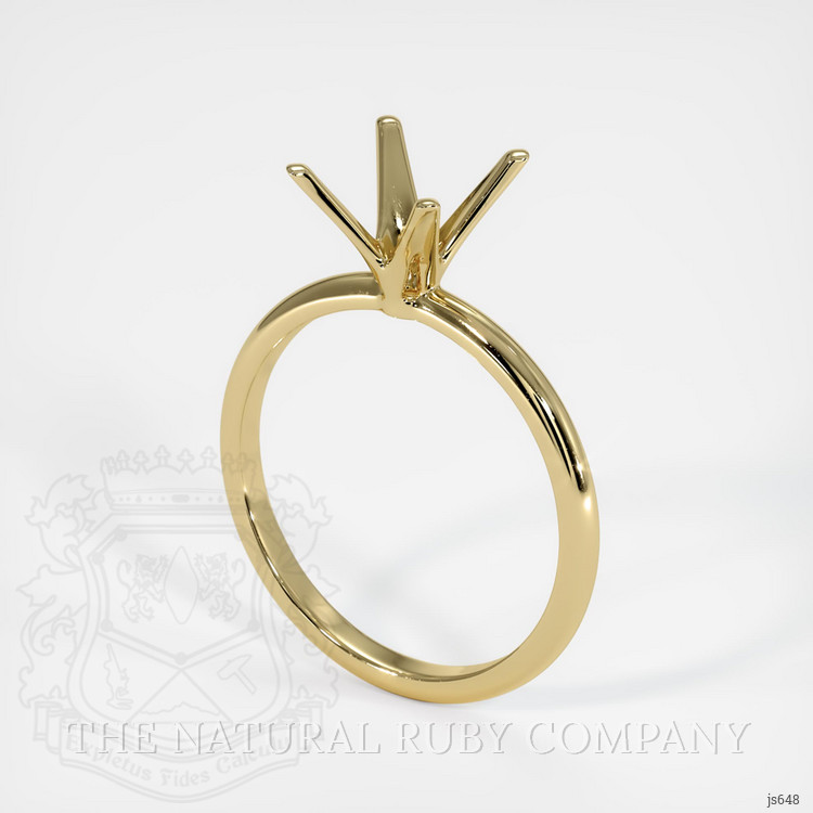 14K Yellow Gold Solitaire Ring Setting