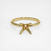14K Yellow Gold Solitaire Ring Setting Image