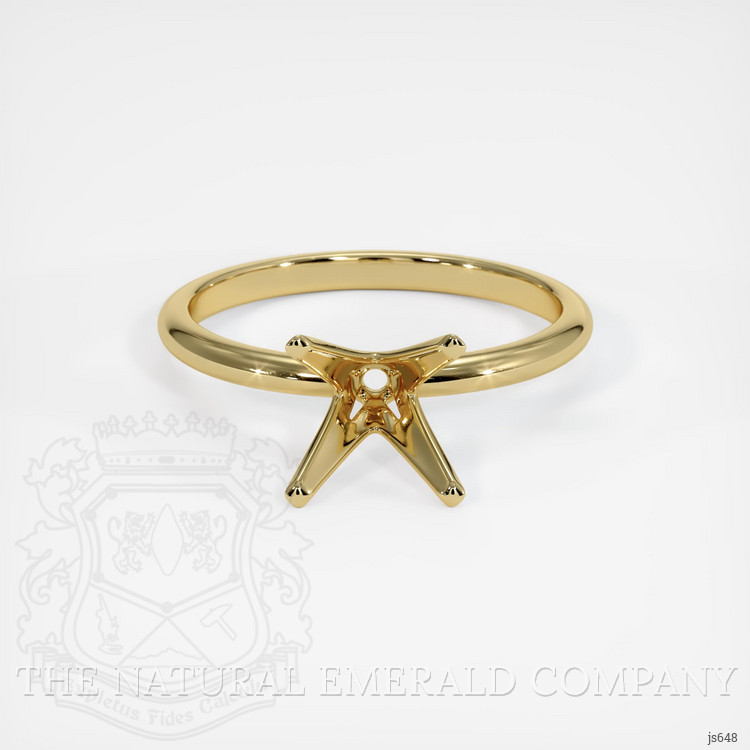 18K Yellow Gold Solitaire Ring Setting