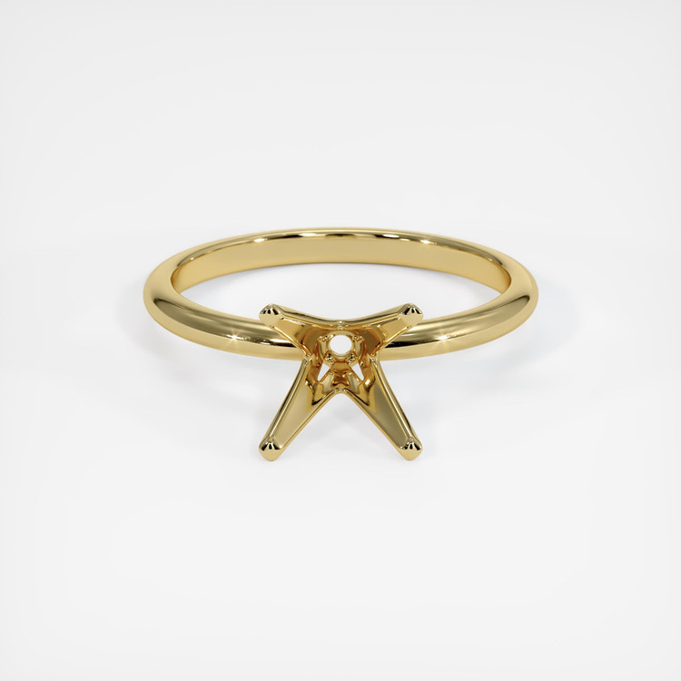 18K Yellow Gold Solitaire Ring Setting