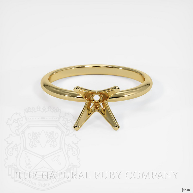 18K Yellow Gold Solitaire Ring Setting