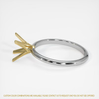 14K Yellow & White Solitaire Ring Setting Image