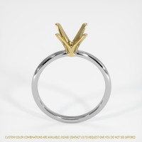 14K Yellow & White Solitaire Ring Setting Image