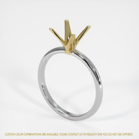 18K Yellow & White Solitaire Ring Setting Video