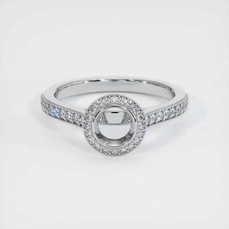 Platinum 950 Pave Ring Setting