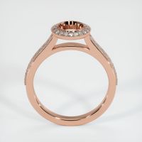 14K Rose Gold Pave Ring Setting Image