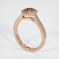 18K Rose Gold Pave Ring Setting Video