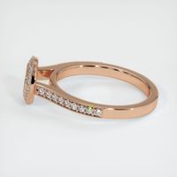 18K Rose Gold Pave Ring Setting Image