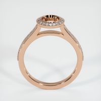 18K Rose Gold Pave Ring Setting Image