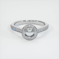 10K White Gold Pave Ring Setting Image