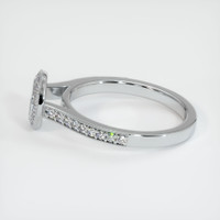 10K White Gold Pave Ring Setting Image
