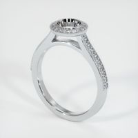 18K White Gold Pave Ring Setting Video