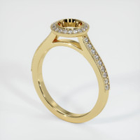 10K Yellow Gold Pave Ring Setting Video