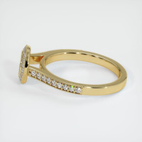 10K Yellow Gold Pave Ring Setting Image
