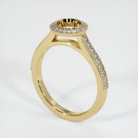 14K Yellow Gold Pave Ring Setting Video