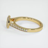 14K Yellow Gold Pave Ring Setting Image