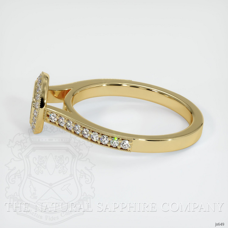14K Yellow Gold Pave Ring Setting