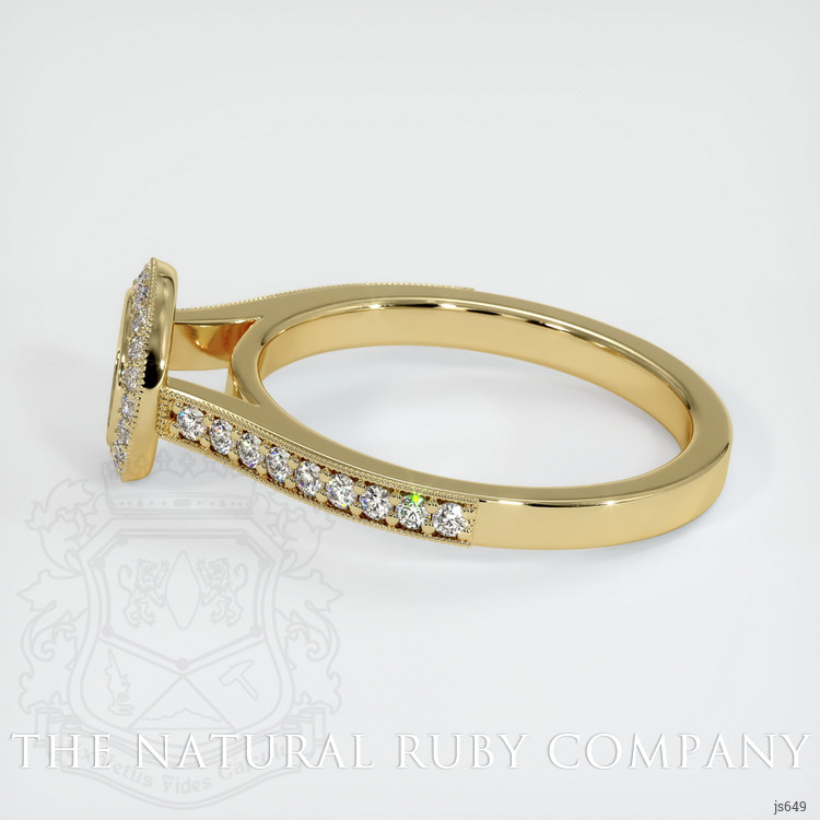14K Yellow Gold Pave Ring Setting