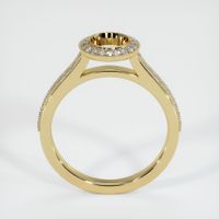 14K Yellow Gold Pave Ring Setting Image