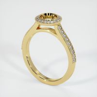18K Yellow Gold Pave Ring Setting Video