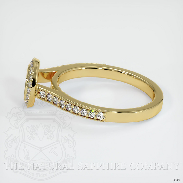18K Yellow Gold Pave Ring Setting