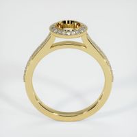 18K Yellow Gold Pave Ring Setting Image