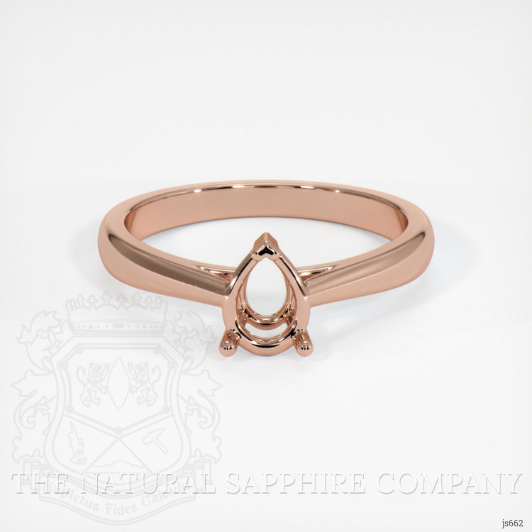 14K Rose Gold Solitaire Ring Setting