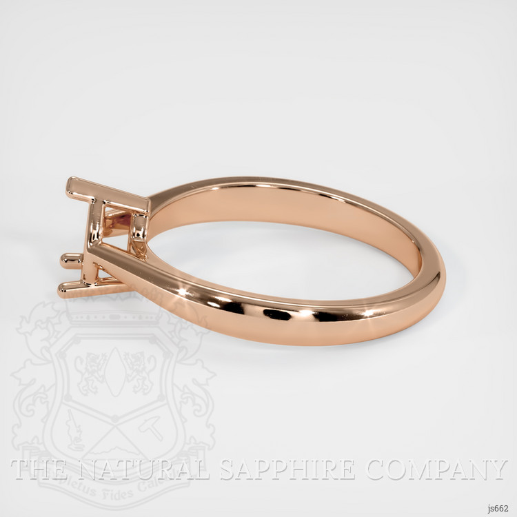 14K Rose Gold Solitaire Ring Setting