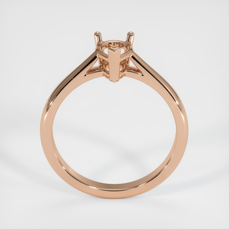 14K Rose Gold Solitaire Ring Setting