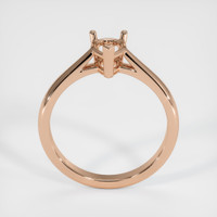 18K Rose Gold Solitaire Ring Setting Image