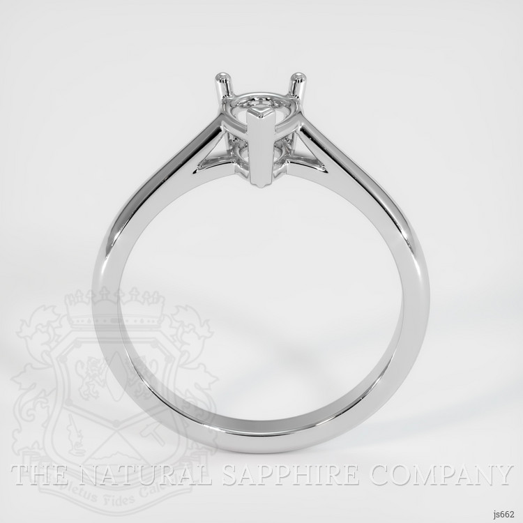 10K White Gold Solitaire Ring Setting