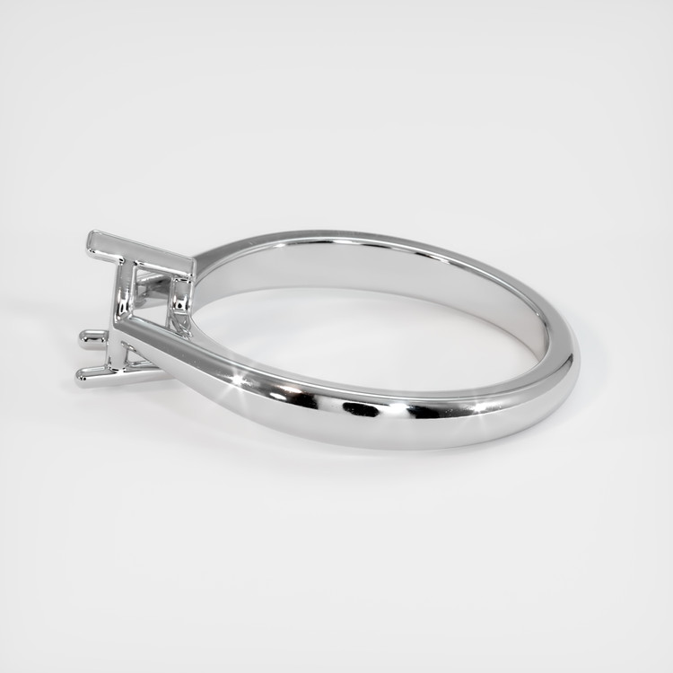14K White Gold Solitaire Ring Setting