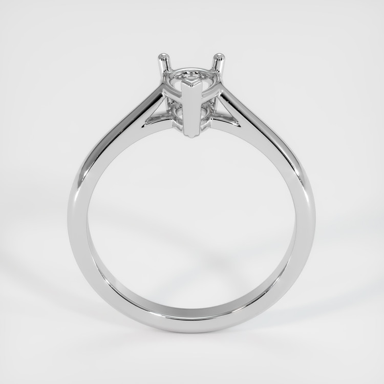 14K White Gold Solitaire Ring Setting