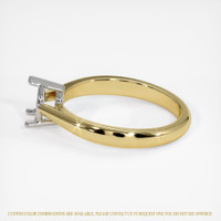 14K White & Yellow Solitaire Ring Setting Image