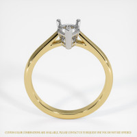 14K White & Yellow Solitaire Ring Setting Image