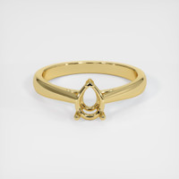 14K Yellow Gold Solitaire Ring Setting Image