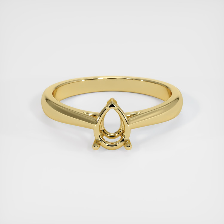 18K Yellow Gold Solitaire Ring Setting