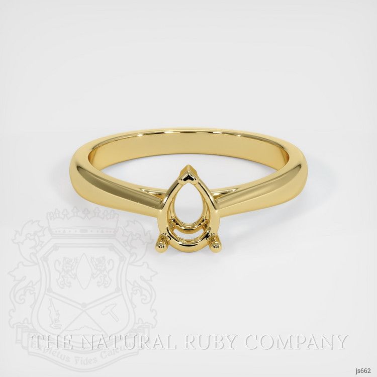18K Yellow Gold Solitaire Ring Setting