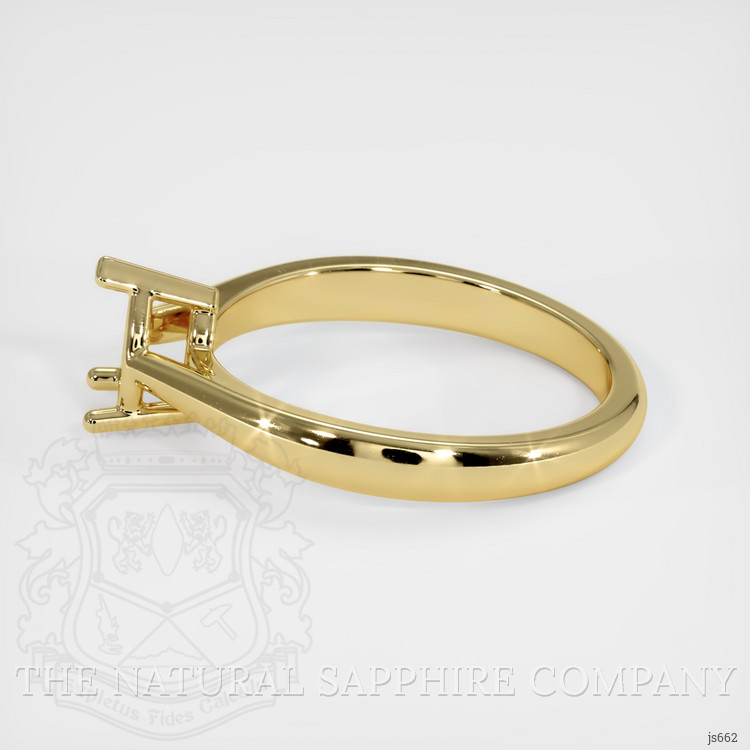 18K Yellow Gold Solitaire Ring Setting