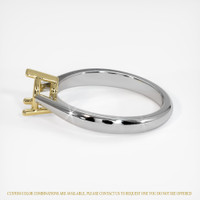 14K Yellow & White Solitaire Ring Setting Image