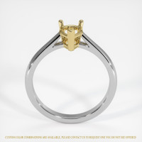 14K Yellow & White Solitaire Ring Setting Image