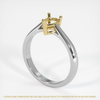 18K Yellow & White Solitaire Ring Setting Video