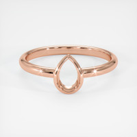 14K Rose Gold Vedic Ring Setting Image