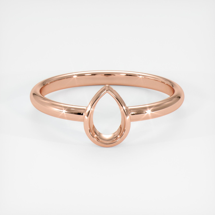 14K Rose Gold Vedic Ring Setting
