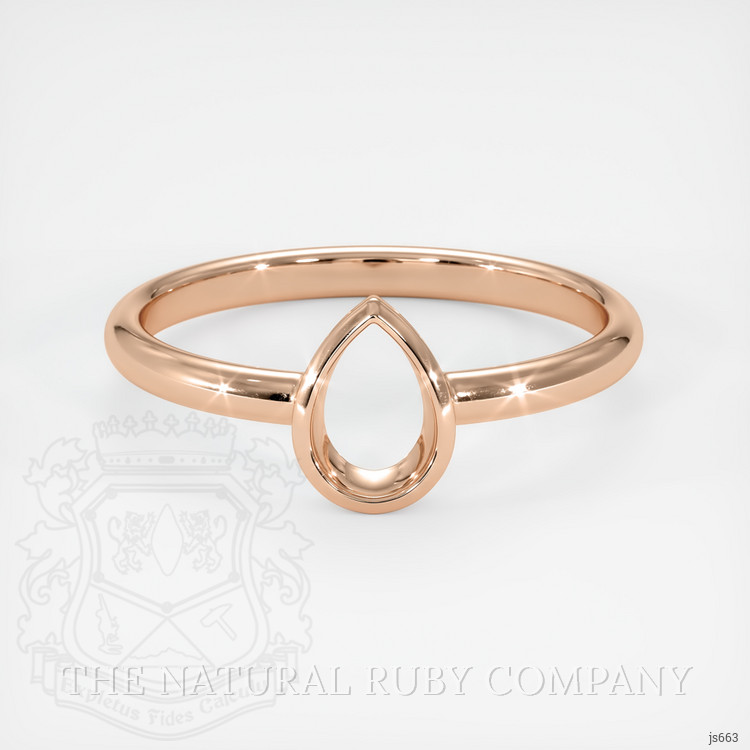 14K Rose Gold Vedic Ring Setting