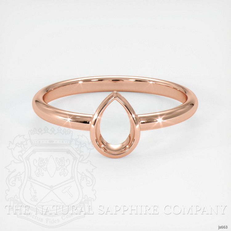14K Rose Gold Vedic Ring Setting