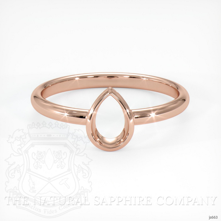 14K Rose Gold Vedic Ring Setting