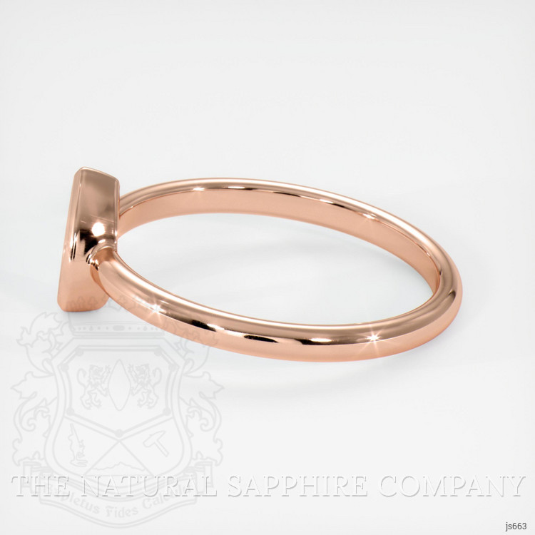 14K Rose Gold Vedic Ring Setting