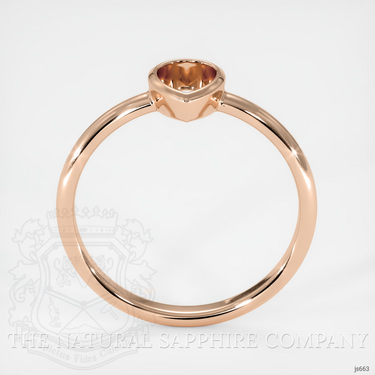 14K Rose Gold Vedic Ring Setting