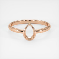 18K Rose Gold Vedic Ring Setting Image